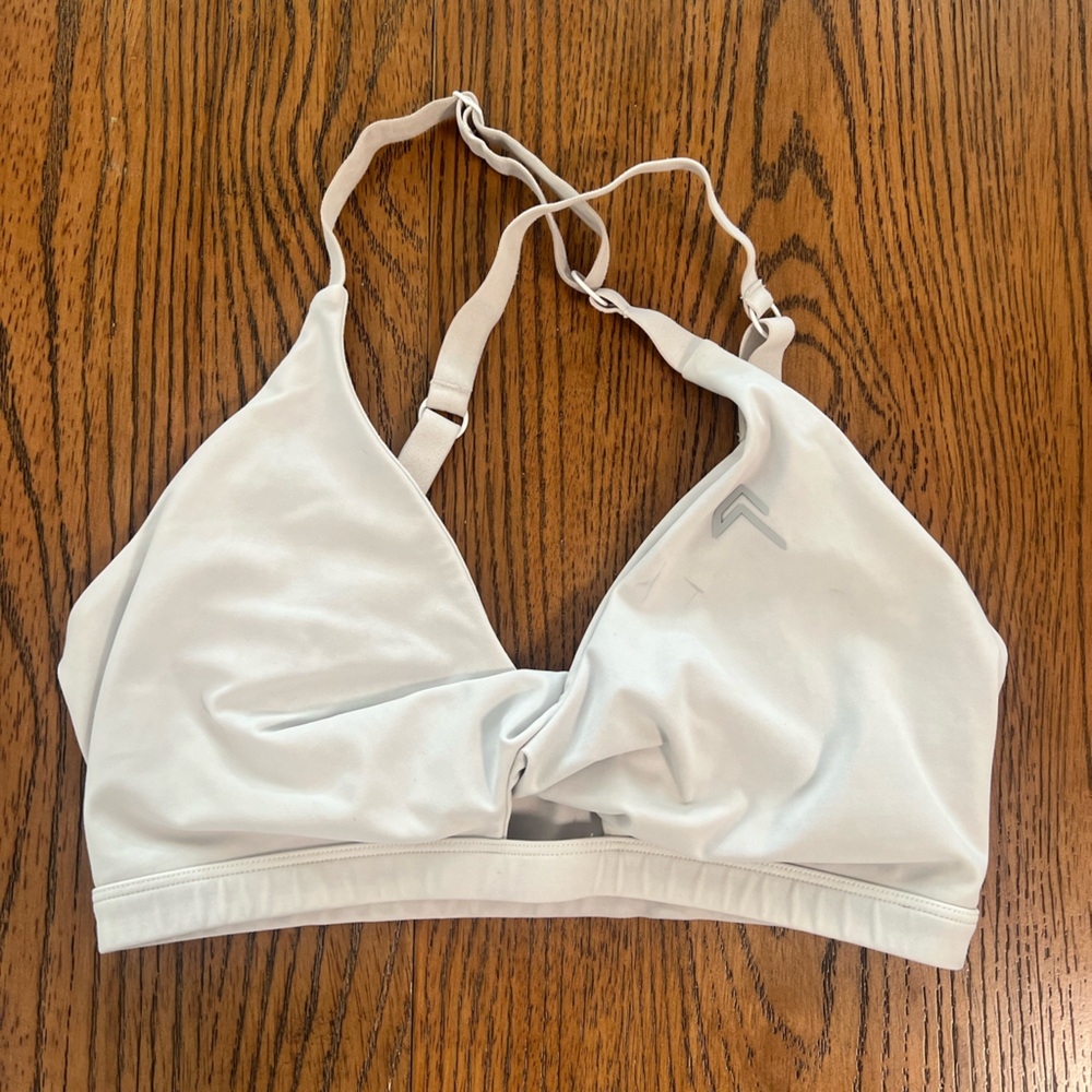 Virus White Sports Bra